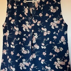 Floral Sleeveless Women's Top